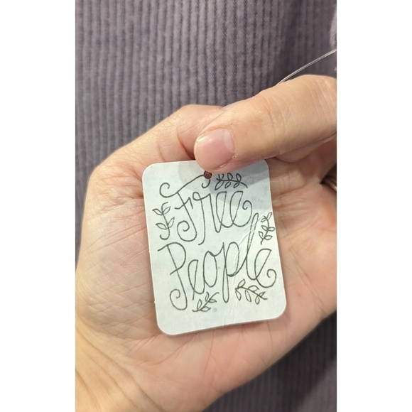 🆕 Free People Juicy Long Sleeve Cowl Neck Shirt in Purple Size Small - Picture 3 of 10